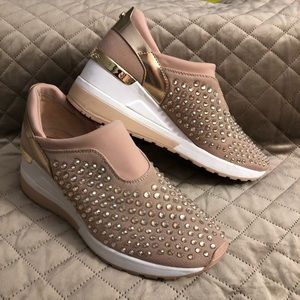 Michael Kors Ace Crystal Encrusted Trainer